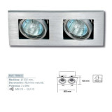 Empotrable  DOBLE Aluminio Basculante