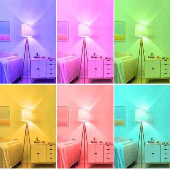 Bombilla LED RGB+CCT GU10 5W SmartHome Alexa-Google