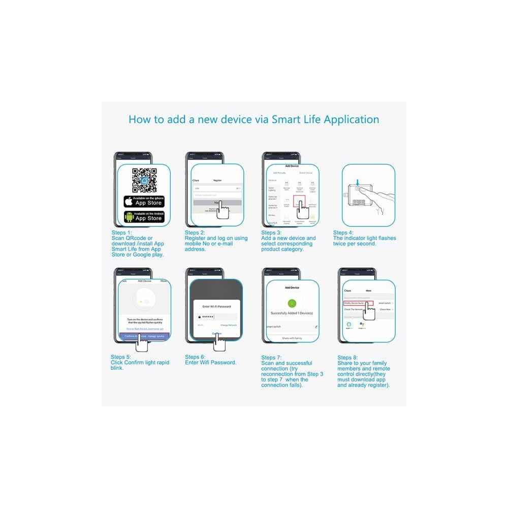 Modulo interruptor-enchufe inteligente Wifi Alexa-Google