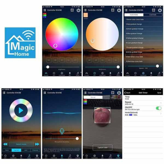 Controlador RGB WIFI + Infrarojos compatible con Alexa/Google home