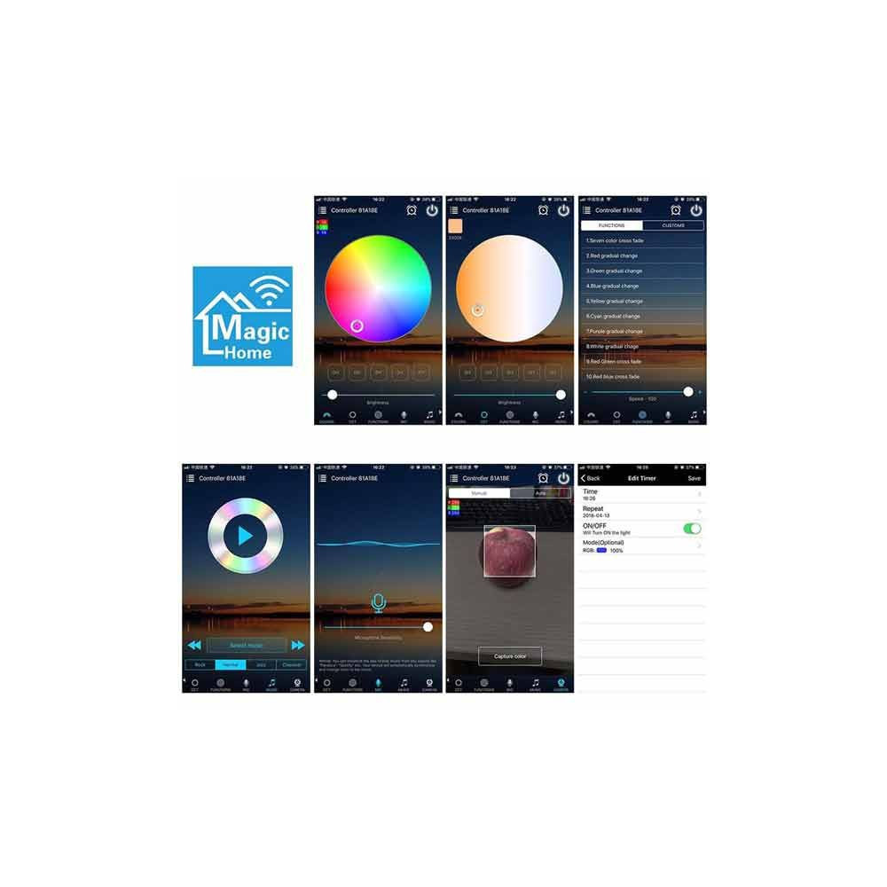 Controlador RGB WIFI + Infrarojos compatible con Alexa/Google home