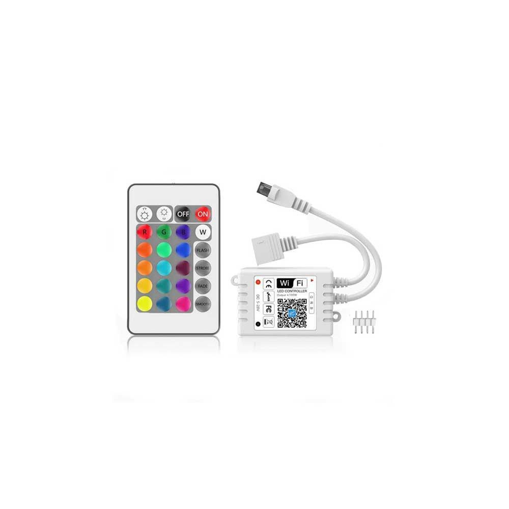 Controlador RGB WIFI + Infrarojos compatible con Alexa/Google home
