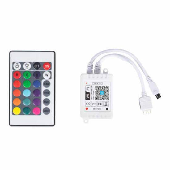 Controlador RGB WIFI + Infrarojos compatible con Alexa/Google home
