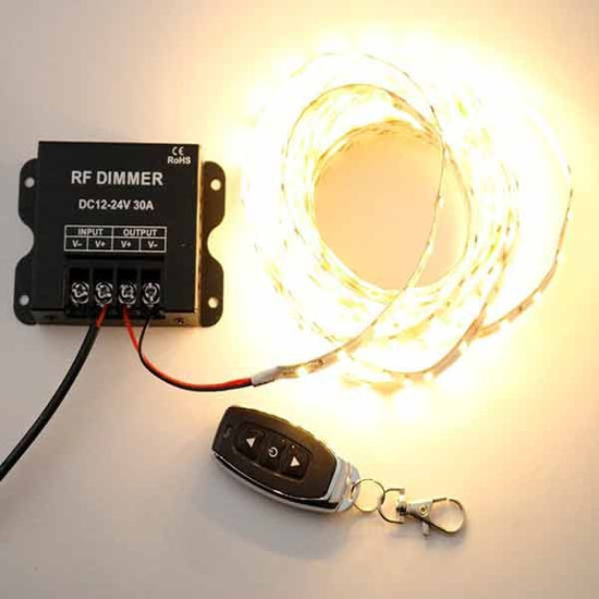 Dimmer- Regulador tira de LED 12-24V con mando hasta 360W