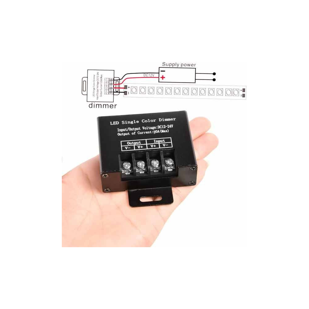Dimmer- Regulador tira de LED 12-24V con mando hasta 360W