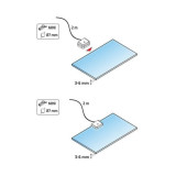 Clip-soporte Led para estantes de cristal