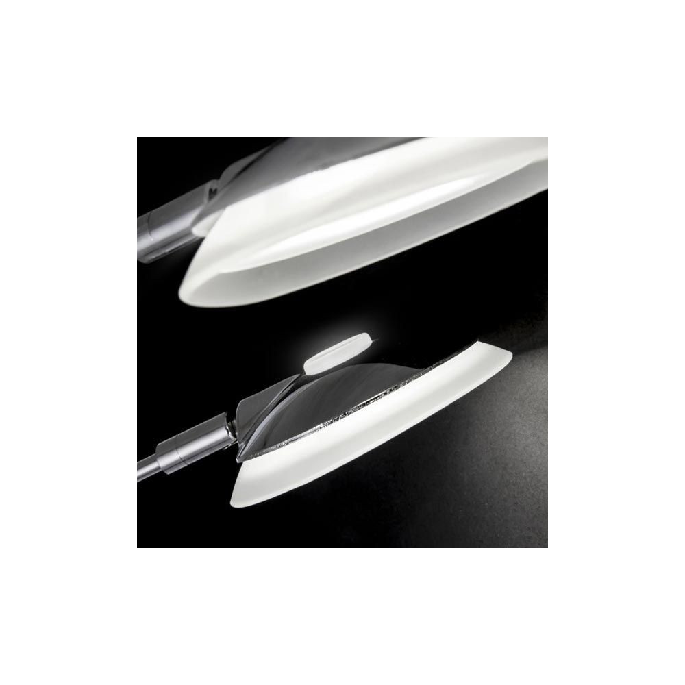 Lampara pie de salon Draco cromo LED 18W regulable