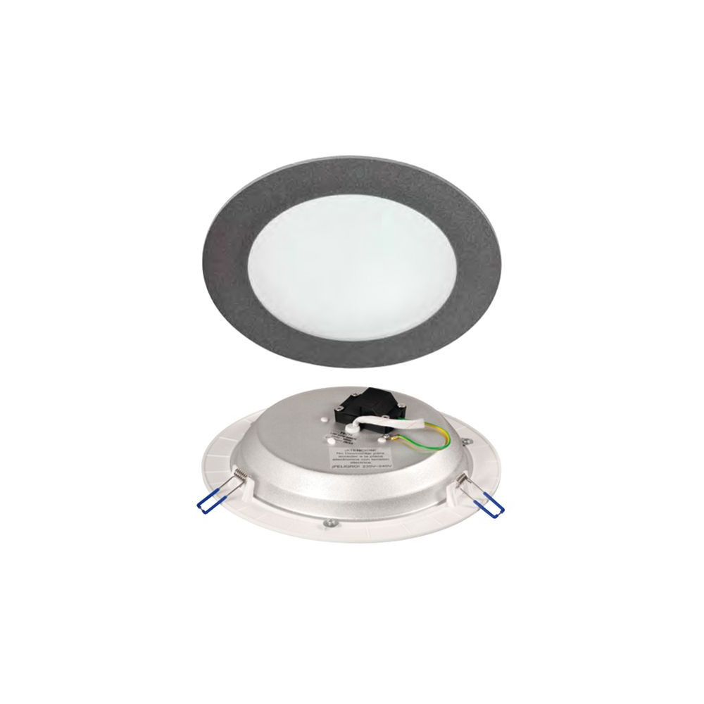 Downlight LED Cristal Gris Metálico 18W
