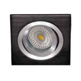 Empotrable Cuadrado recto Aluminio Negro-Cromo