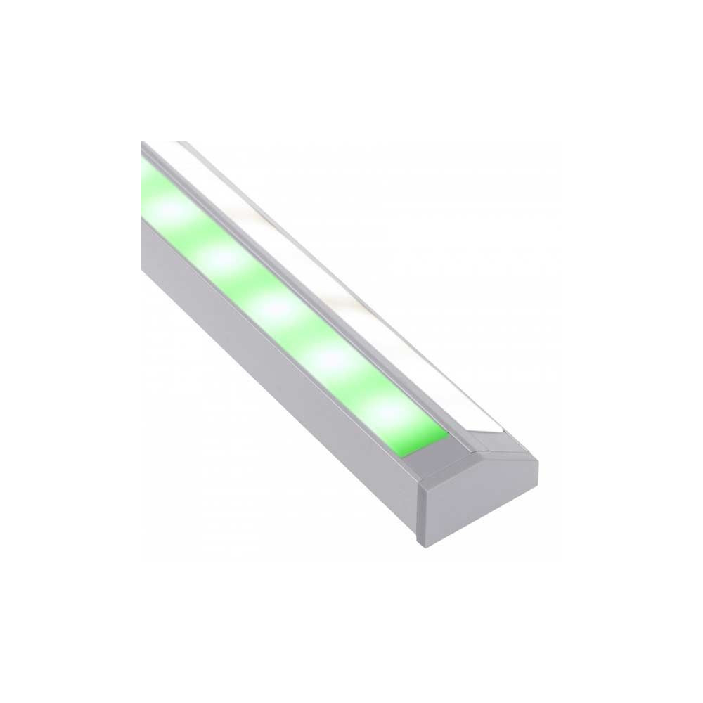 Perfil Aluminio Esquinero Doble 2 Metros Tira LED