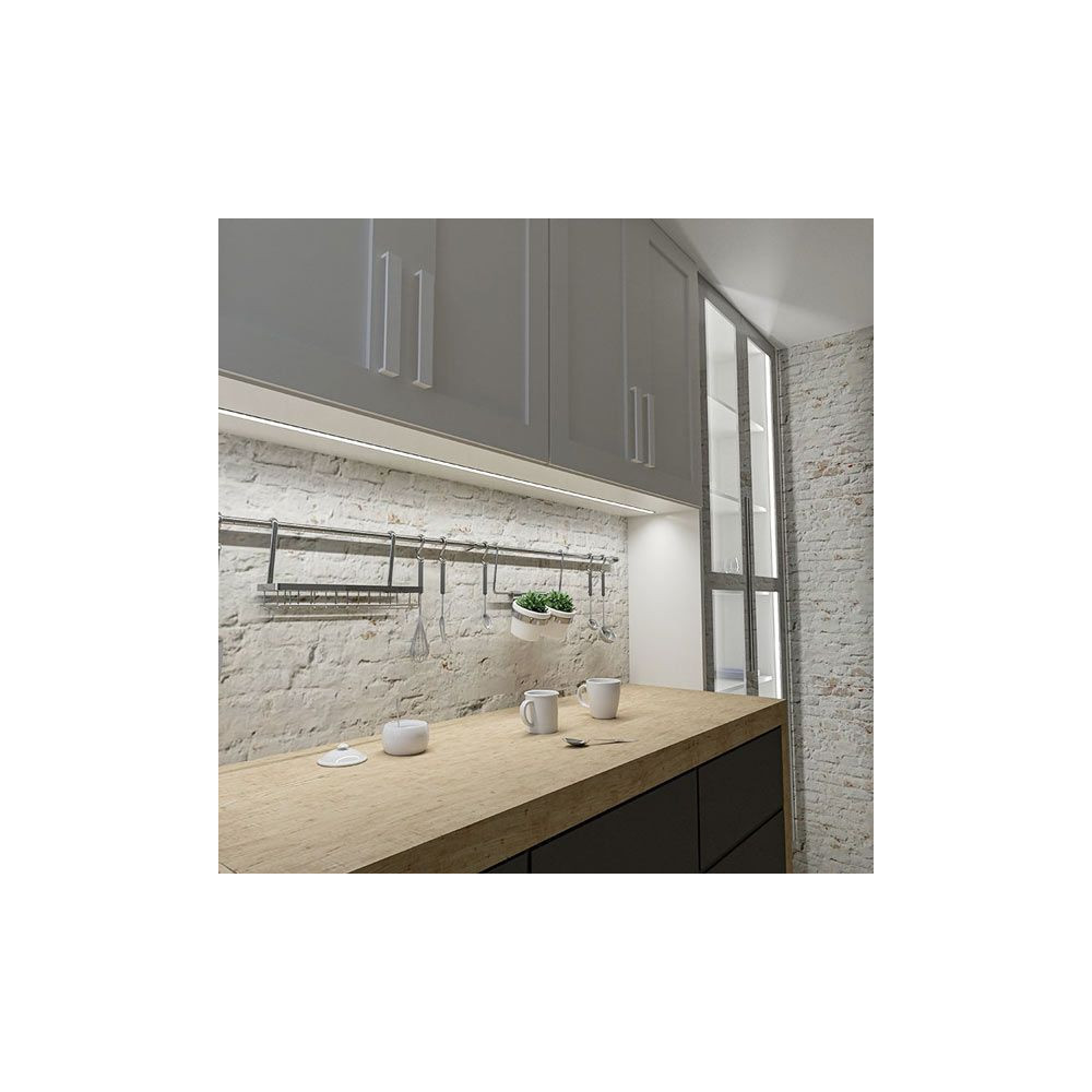 Perfil Aluminio Empotrar XL 2 metros Tira LED