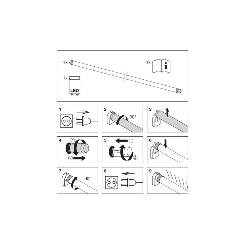 Lote-Pack 10 Tubo LED Osram 16,4W 120cm