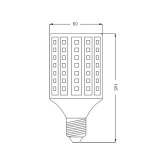 Bombilla E27 LED SMD 12W 360º 230V