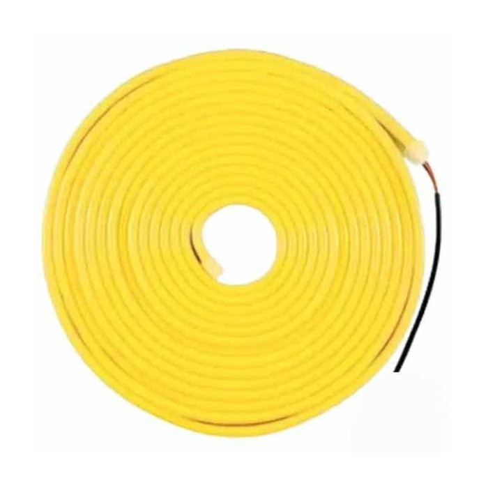 Tira LED Neon Flex 8W/m 12Vdc Amarillo IP67 5m