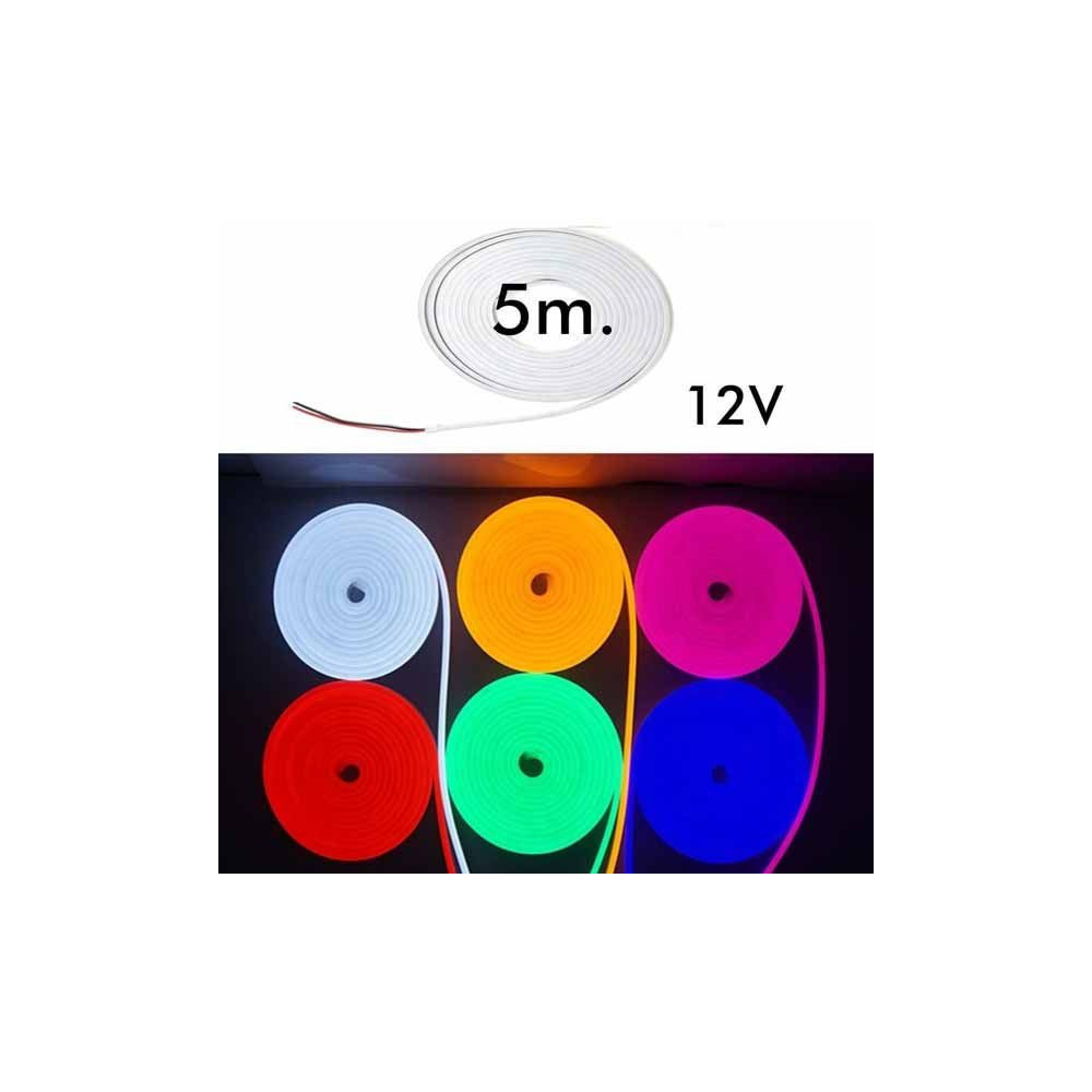 Tira LED Neon Flex 8W/m 12Vdc Verde IP67 5m