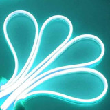 Tira LED Neon Flex 8W/m 12Vdc Azul Hielo IP67 5m