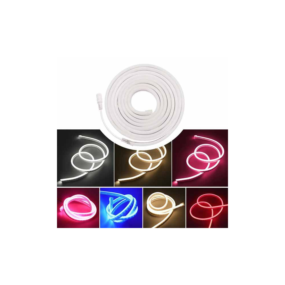 Tira LED Neon Flex 8W/m 12Vdc Amarillo Limón IP67 1m