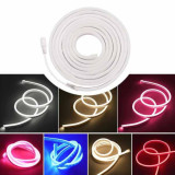 Tira LED Neon Flex 8W/m 12Vdc Amarillo Limón IP67 1m