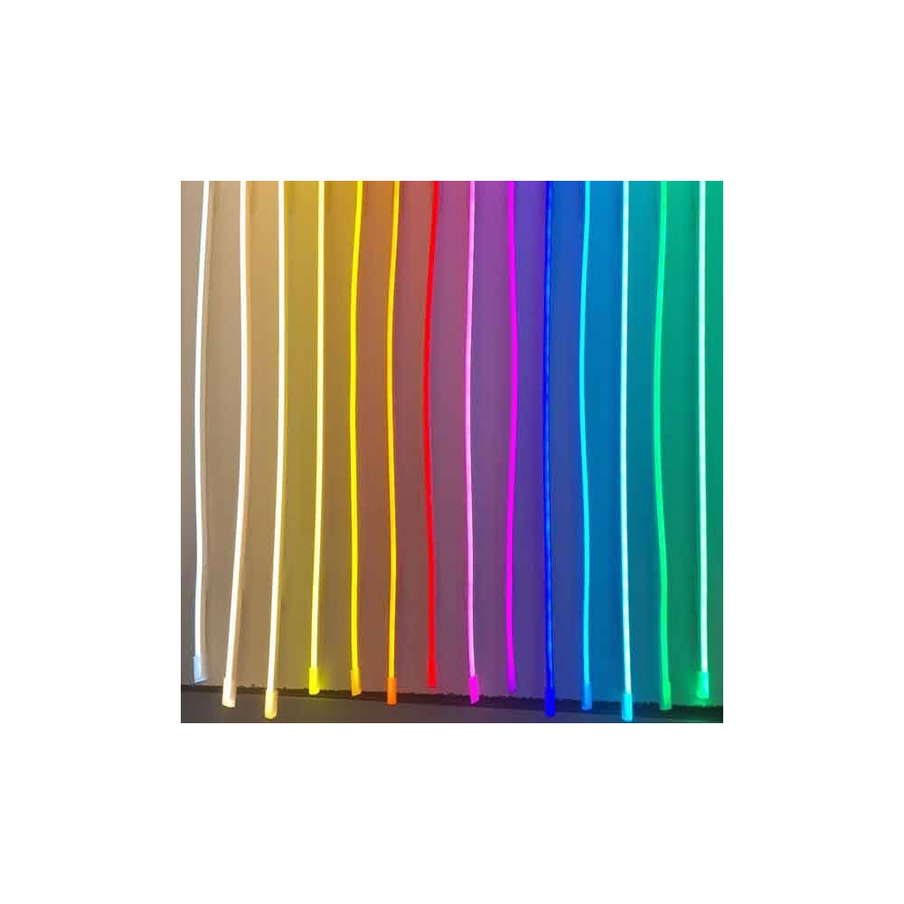 Tira LED Neon Flex 8W/m 12Vdc Naranja IP67 1m