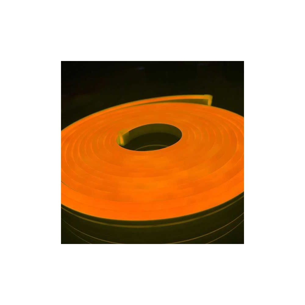 Tira LED Neon Flex 8W/m 12Vdc Naranja IP67 1m