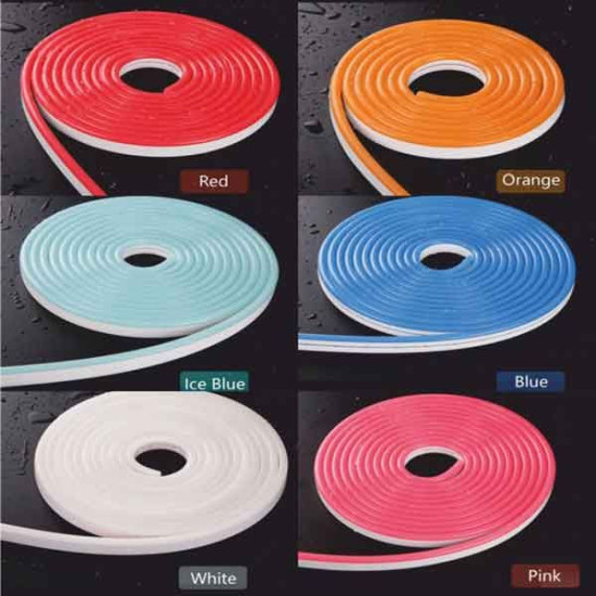Bobina de 30m tira LED Neon Flex 8W/m 12Vdc Azul IP67