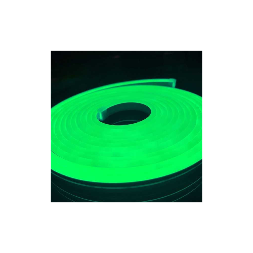  Bobina de 30m tira LED Neon Flex 8W/m 12Vdc Verde IP67