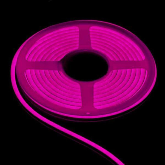 Bobina 30 metros tira LED Neon Flex 8W/m 12Vdc Rosa IP67