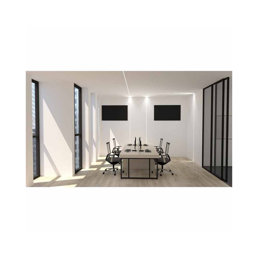 Perfil Aluminio Empotrar Esquinas Pladur 2 metros Tira LED