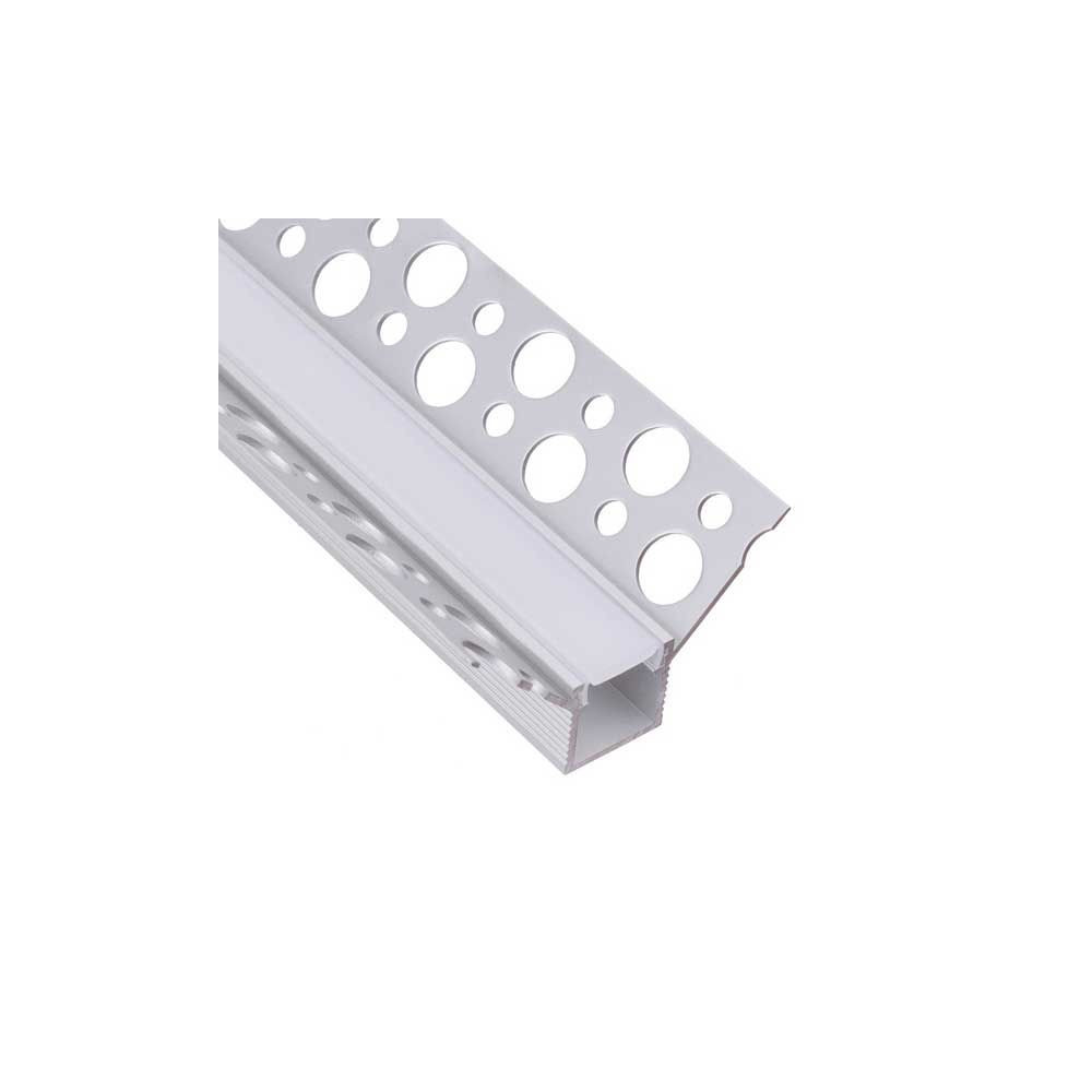 Perfil Aluminio Empotrar Esquinas Pladur 2 metros Tira LED