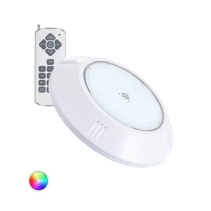 Foco LED piscina superficie RGB con mando