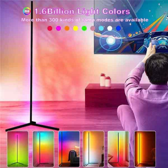 Lampara pie regulable 18w Led RGB+3000ºK