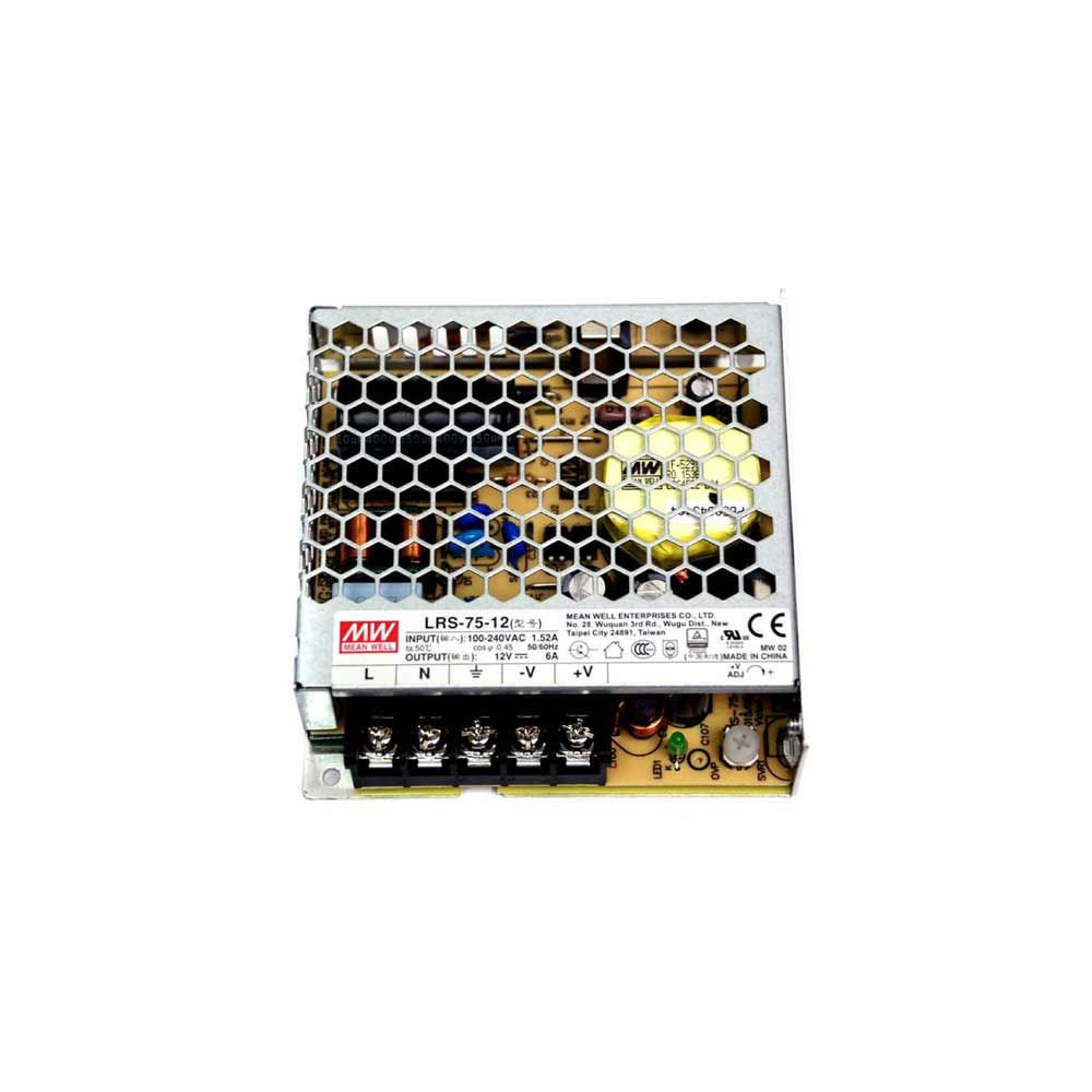 Fuente alimentación 75W 12V Meanwell profesional