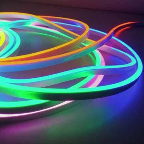 Tira LED Neon Flex 10W/m 12Vdc RGB IP67 5m