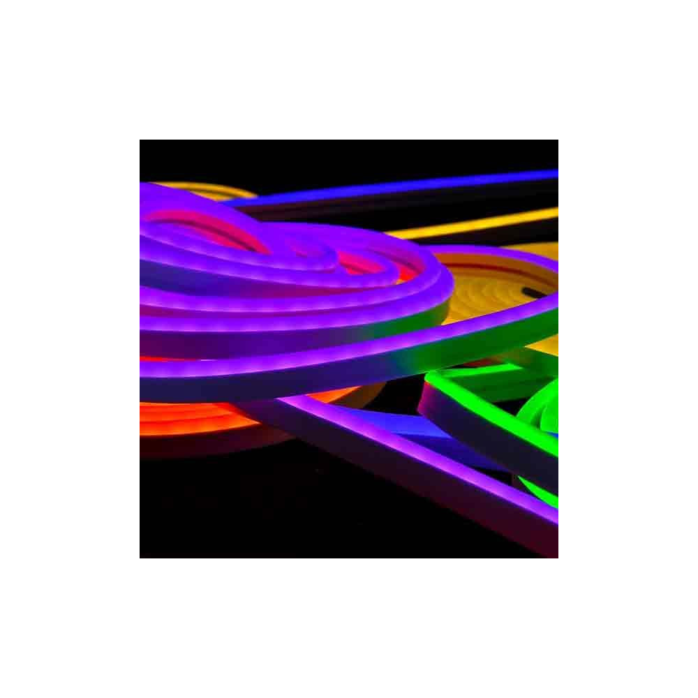 Tira LED Neon Flex 10W/m 12Vdc RGB IP67 5m