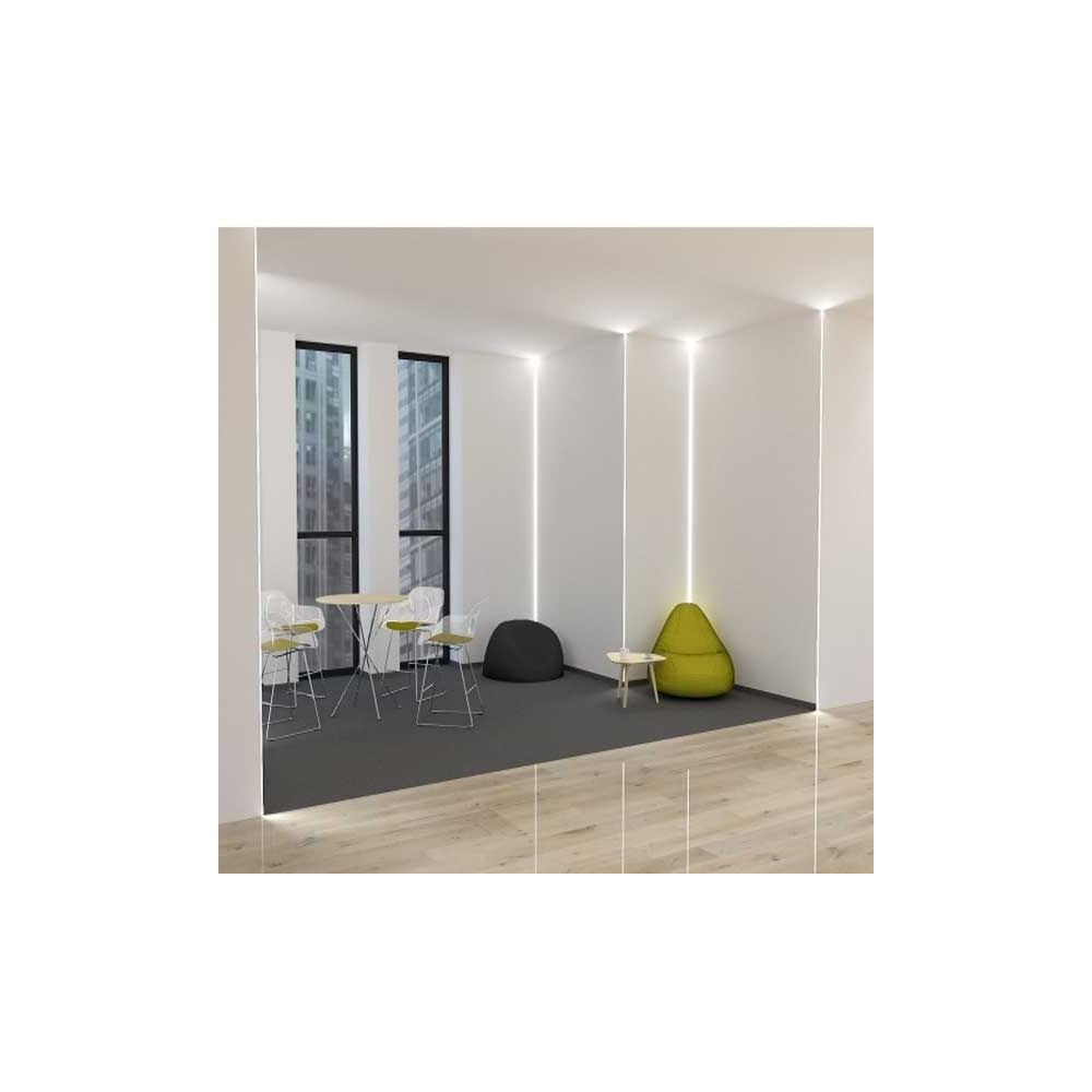 Perfil Aluminio Esquinas interior Ceramica 2 metros Tira LED