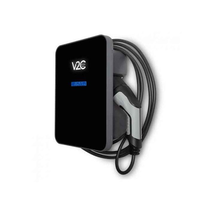 Cargador V2C Trydan monofásico 7,4Kw T2 con protecciones incluidas