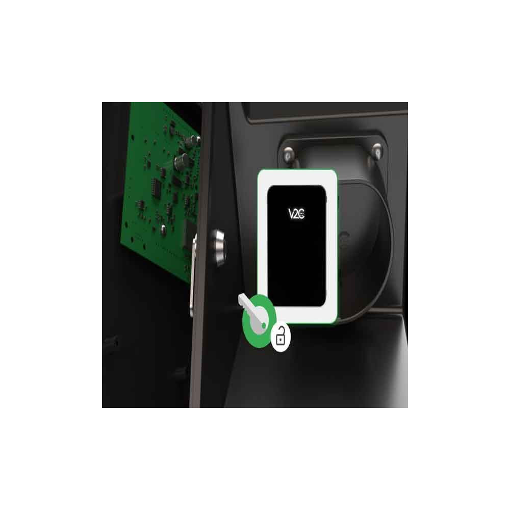 Cargador V2C Trydan monofásico 7,4Kw T2 con protecciones incluidas