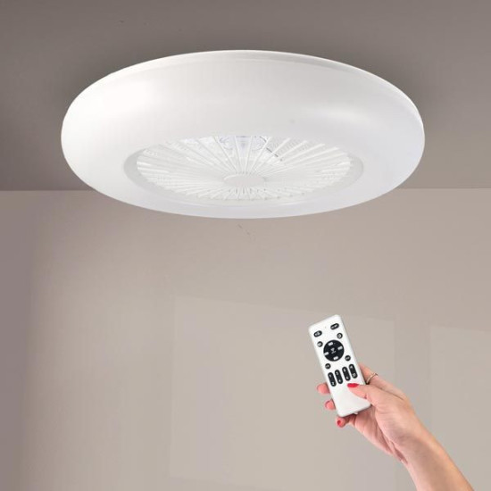 Ventilador de techo sin aspas blanco Led 40W