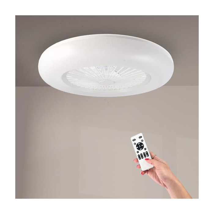 Ventilador de techo sin aspas blanco Led 40W