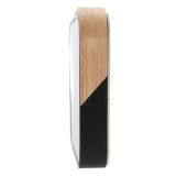 Plafón LED cuadrado Negro-Madera 24W mando distancia