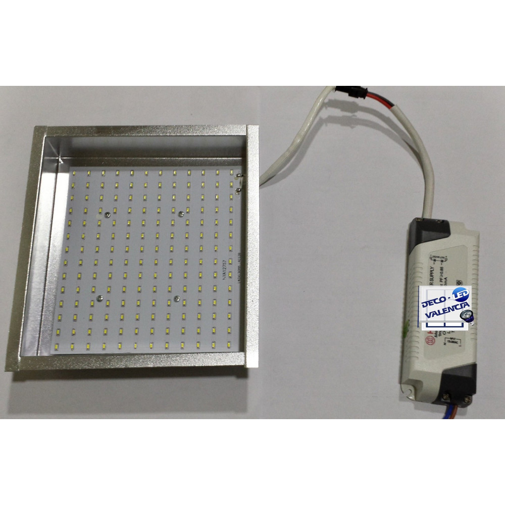 Disco LED Downlights Cuadrados 17W
