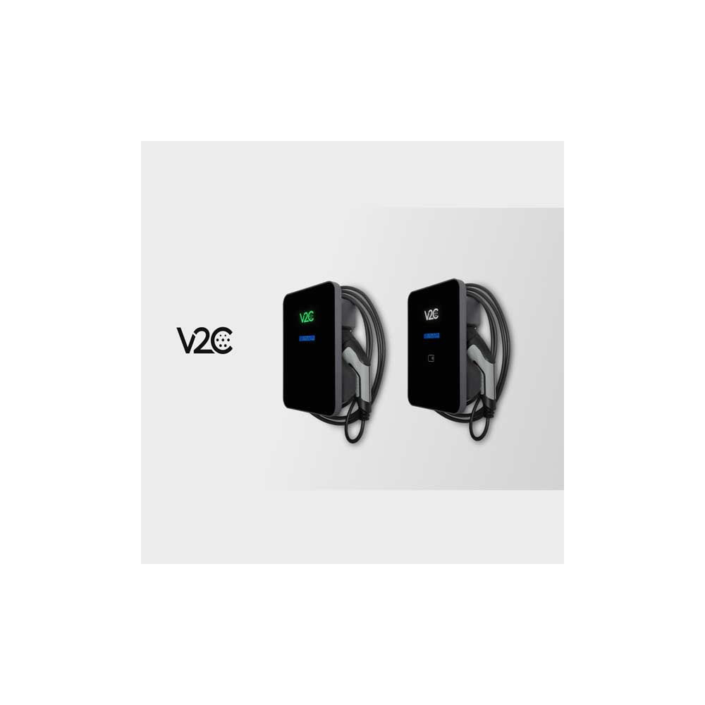 Cargador V2C Trydan monofásico 7,4Kw T2 con protecciones y cable de 10 metros
