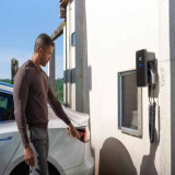 Cargador V2C Trydan monofásico 7,4Kw T2 manguera muelle-espiral