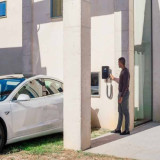 Cargador V2C Trydan trifásico 22Kw T2 con manguera muelle-espiral