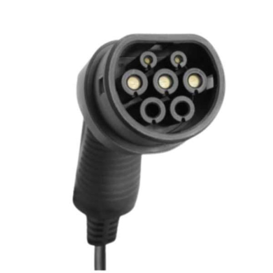 Cargador V2C Trydan monofásico 7,4Kw T2 manguera muelle-espiral y protecciones incluidas