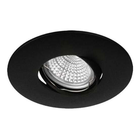 Empotrable Aluminio Redondo Negro Ala ancha  | Decoled Valencia