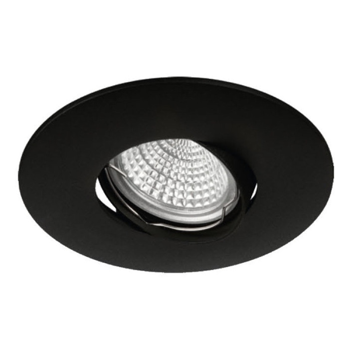 Empotrable Aluminio Redondo Negro Ala ancha  | Decoled Valencia