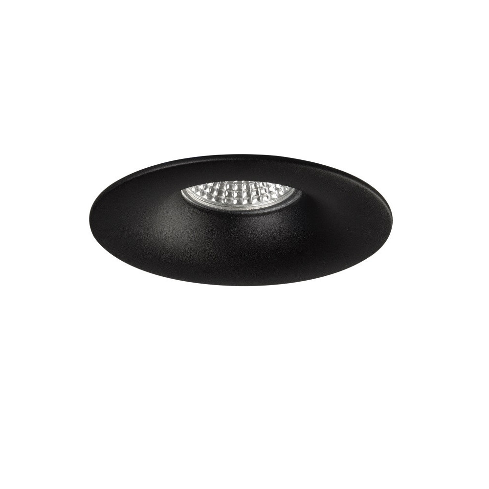 Empotrable Aluminio redondo concavo negro ancho | Decoled Valencia