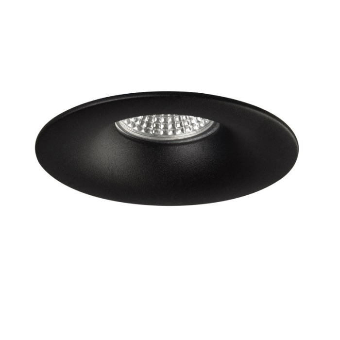 Empotrable Aluminio redondo concavo negro ancho | Decoled Valencia