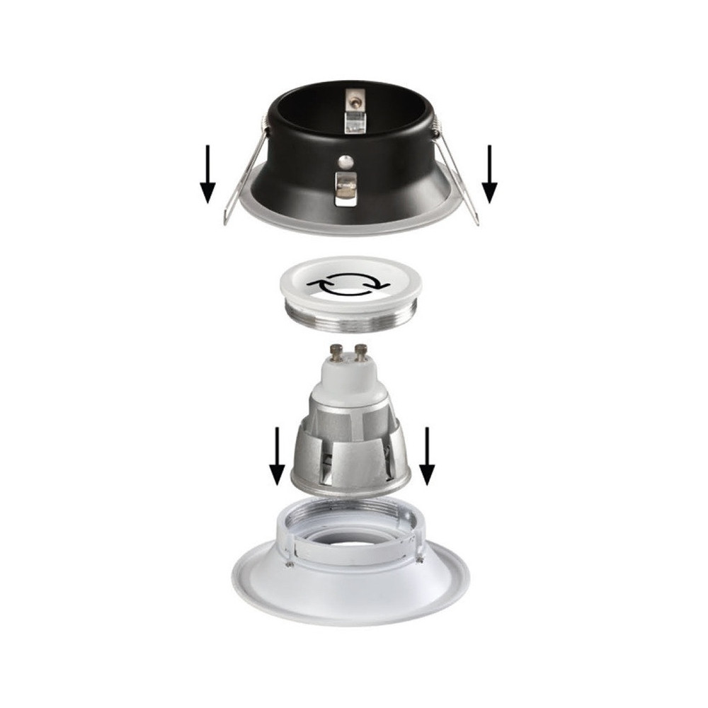 Empotrable aluminio IP54 Blanco Luz lateral | Decoled Valencia